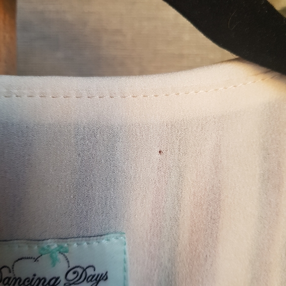 Vintage sailor Tie Front Stripped Swing A-Line Dress Sz M - Picture 6 of 8